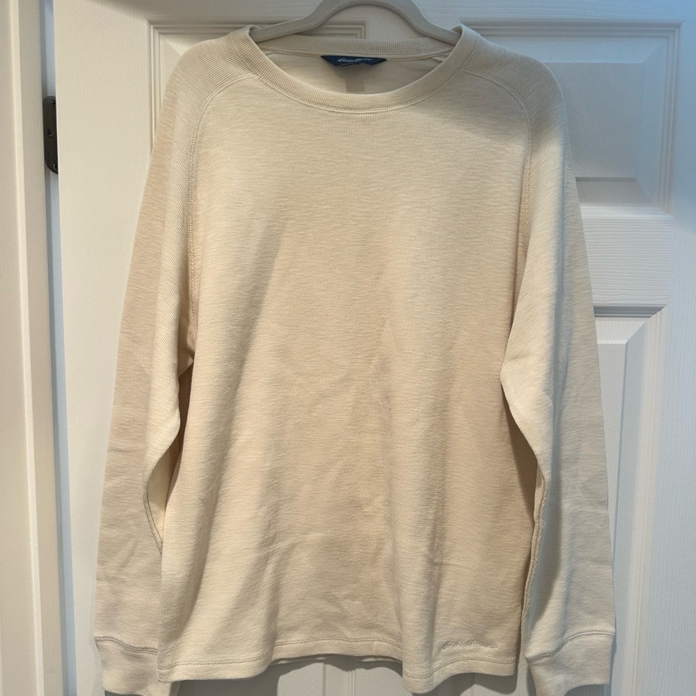 Eddie Bauer Men's Cream Sweater